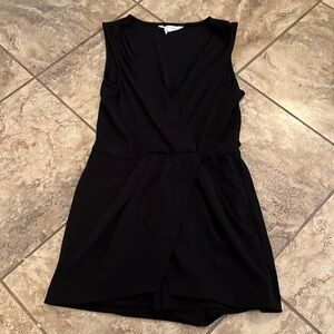 BCBG black romper twist front detail size XS